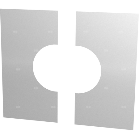 Osłona przejścia przez strop/ścianę dwuczęściowa fi200mm