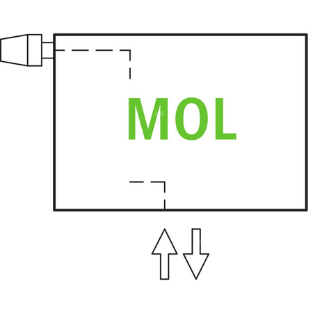 Grzejnik płytowy typ 10 KERMI V-HHV wym. 280 x 1000 mm, kolor biały, moc 322 W