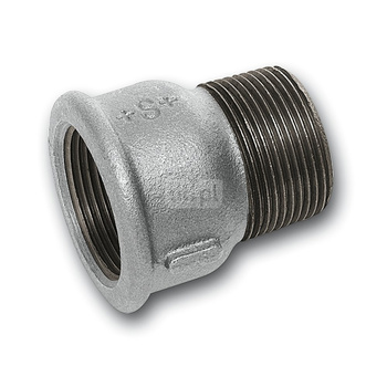 Przedłużka SANHA 529a#, żeliwo (ocynk galwaniczny/elektrolityczny) (ocynk), 1 1/2'' (GW x GZ)