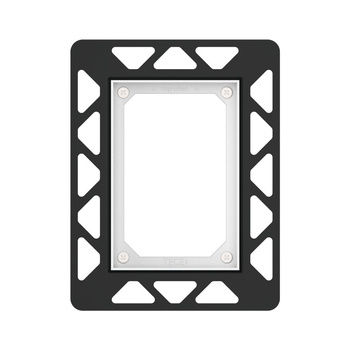 TECEfilo - ramka montażowa do pisuaru do montażu zlicowanego, czarna