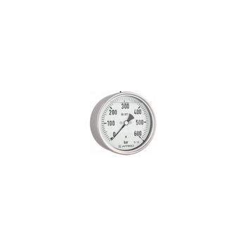 Manometr z rurką Bourdona AFRISO RF glicerynowy 0/1 bar G1/2B ekscentryczne fi 100 mm, kl. 1,0%