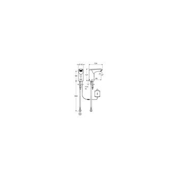 Bateria umywalkowa XERIS E 9V, chrom elektroniczna typ HDK, small