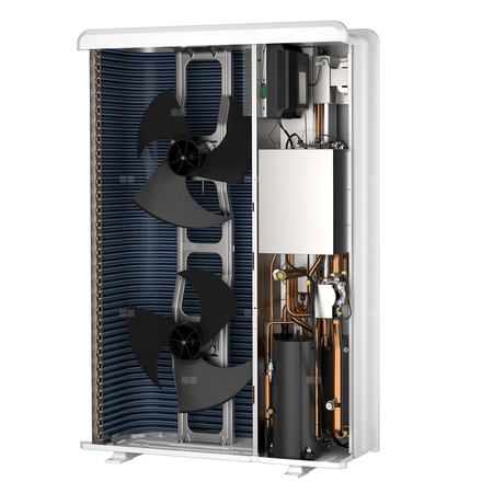 Pakiet - Pompa ciepła powietrze-woda split ARISTON NIMBUS COMPACT 150 S-T NET R32 11 kW 400 V + Moduł naścienny SENSYS HD + Zasobnik c.w.u. 180 l (zintegrowany) + Moduł komunikacji internetowej (aplikacja Ariston Net)