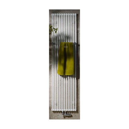 Grzejnik żeberkowy ZEHNDER Kleo Bar 1500 x 332 mm, kolor biały (RAL 9016), moc 594 W