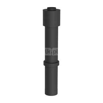 Terminal pionowy fi80/125mm czarny RAL9005