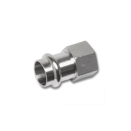 Mufa SANHA NiroSan Press, stal nierdzewna, 22 mm x 1'' (zw x GW)