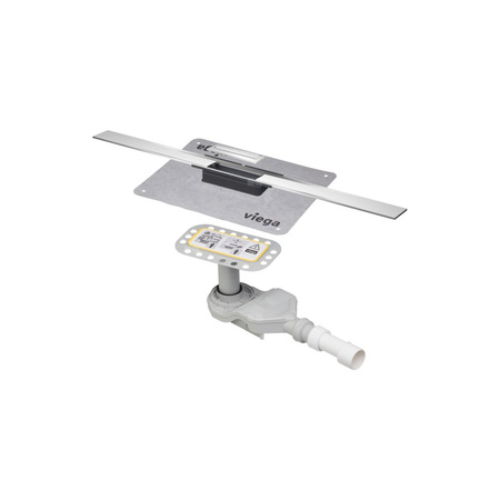 Odpływ prysznicowy prostokątny VIEGA 498111, 1200 x 54 x 70 mm, z syfonem