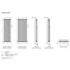 Grzejnik żeberkowy ZEHNDER Charleston Bar 1792 x 62 mm, kolor biały (RAL 9016), moc 1493 W