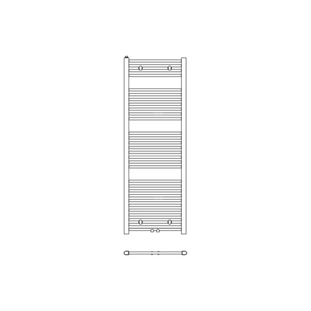 Grzejnik drabinkowy KERMI B20, wym. 764 x 390 mm, kolor biały, moc 284W