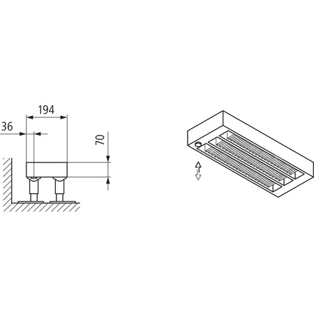 Konwektor Kermi Konvektor Typ43 BH70x194x3000mm QN2439, weiß, 6bar, o. Abd, AB 12