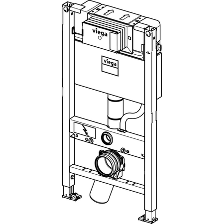 Stelaż podtynkowy do WC VIEGA 85301, 980 x 500 x 140 mm, ze spłuczką