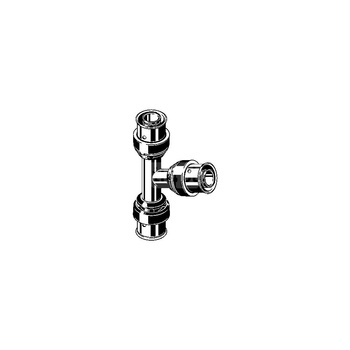 Trójnik VIEGA 6718 stal nierdzewna 63 mm x 40 mm x 63 mm (mz x mz x mz)