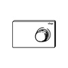 Przycisk uruchamiający do WC Prevista Visign for More 202 elektroniczna/-y z oświetleniem LED nr wzoru 8622.1 płytka maskująca: metal biały błyszczący klawisz: metal biały błyszczący