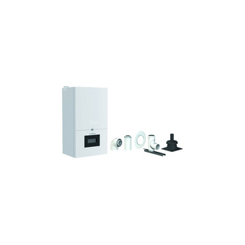 Pakiet - Kocioł gazowy jednofunkcyjny DE DIETRICH MCR4 19 kondensacyjny wiszący 2.5 - 20.7 kW + Zestaw powietrzno-spalinowy szachtowyBazowy PP/Alu fi 60/100 na fi 60