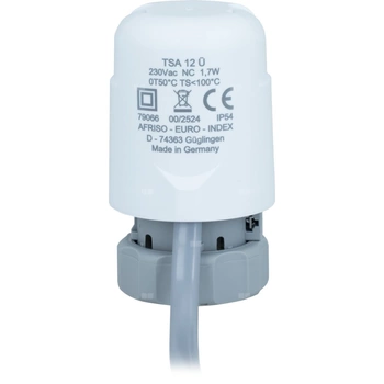 Siłownik termoelektryczny TSA 12, nakrętka M30 x 1,5 mm, 230 V AC, NC