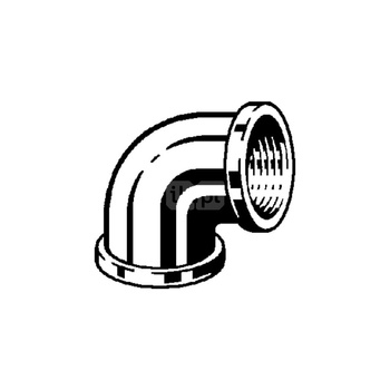 Łuk 90' VIEGA 1612 jednoczęściowy, mosiądz (chromowanie) / mosiądz, 1'' (gw x gw)