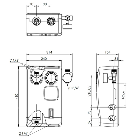 Solarna grupa pompowa PrimoSol 130-4, dwudrogowa, bez pompy