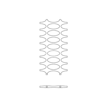 Grzejnik drabinkowy KERMI Ideos BH, wym. 1526 x 758 mm, kolor srebrny, moc 772W