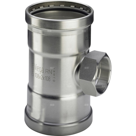 Trójnik VIEGA 23172LF stal nierdzewna 108 mm x 3/4'' x 108 mm (mz x gw x mz)