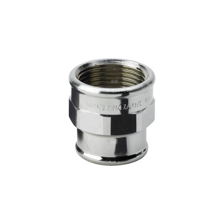 Mufa VIEGA 3240 redukcja jednoczęściowy, brąz (chromowanie) / brąz (stan surowy), 1'' x 3/4'' (gw x gw)