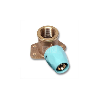 Kolano 90' SANHA 3fit Push ścienne dwuczęściowy, Cu, 20 mm x 3/4'' (ww x GW)