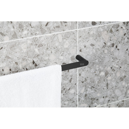 Wieszak łazienkowy 22 cm, czarny