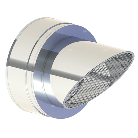 Zakończenie z siatką montowane na zyce fi160mm