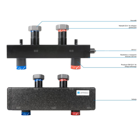 Sprzęgło hydrauliczne HW, do rozdzielacza KSV 125 70 kW