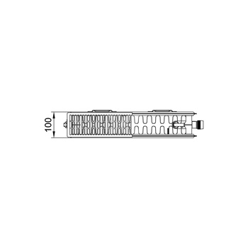 Grzejnik płytowy typ 22 KERMI X2 Profil-V, prawy, z osłonami wym. 500 x 1800 mm, kolor biały, moc 2594 W
