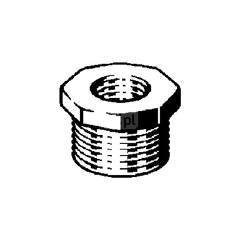 Złączka VIEGA 3241 redukcja jednoczęściowy, brąz / brąz, 1 1/2'' x 1'' (gz x gw), 31 mm, (głębokość: 12 mm)