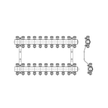PHA-109A/Z Komplet rozdzielacza 2 obwod.