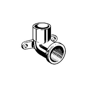Kolano ze złączką naścienną 90' VIEGA 94472G jednoczęściowy, brąz / brąz, 3/8'' x 15 mm (gw x gw)
