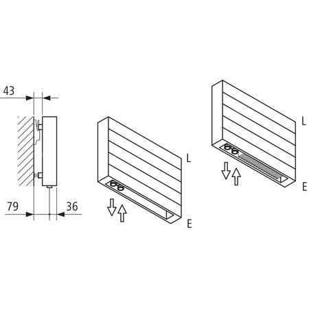 Grzejnik płytowy typ 21 KERMI HHN wym. 350 x 3000 mm, kolor biały, moc 2544 W