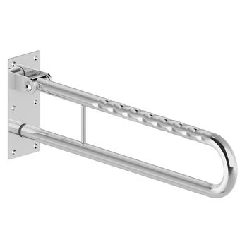 Poręcz ścienna Koło Lehnen Funktion, uchylna, L60cm, stal nierdzewna gładka
