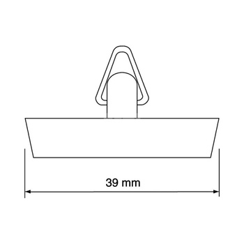 Korek gumowy do spustu 39mm