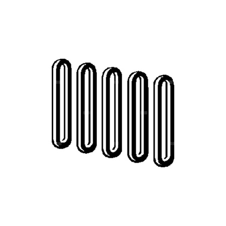 Cięgło model 8580.69, tworzywo sztuczne, antracyt (RAL 70106), ilość w zestawie: 5