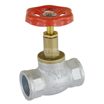 Zawór wodny FERRO Zaporowy prosty grzybkowy, żeliwo GW 1 1/4'' x GW 1 1/4''