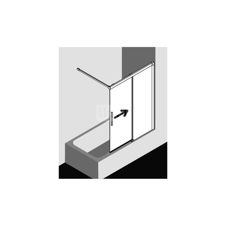 Kermi Drzwi przes. Nica H2L 1000x 1500 975-1000 SWS SR Opaco Clean