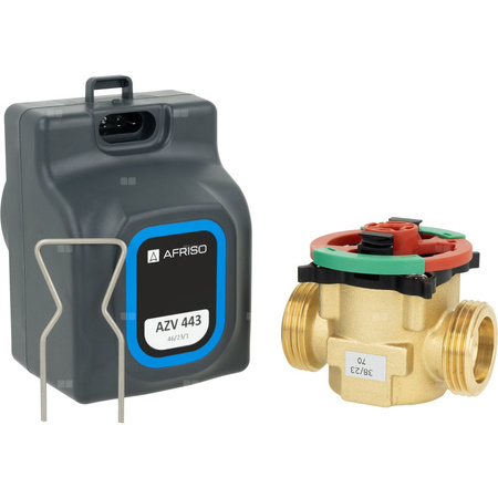 2-drogowy zawór strefowy AZV 443, DN20, G1'', Kvs 10, 230 V AC, NC