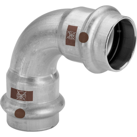 Łuk 90' VIEGA 1716, stal nierdzewna / stal nierdzewna, 22 mm (zw x zz)