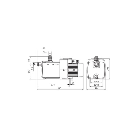 Wilo-HiMulti 3-45 P/1/5/230 pompa do wody deszczowej, samozasysająca