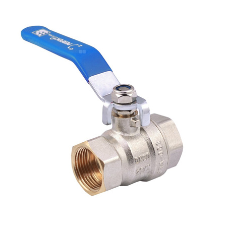 Zawór kulowy PERFEXIM PHA-001 mosiądz niklowany, PN30 1/2'' GW, uchwyt: dźwignia (czerwona)