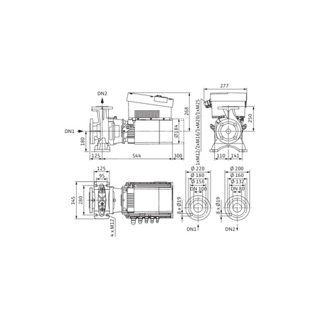 Wilo-Stratos GIGA B 80/1-27/4,5 pompa dławnicowa blokowa, silnik klasy IE5