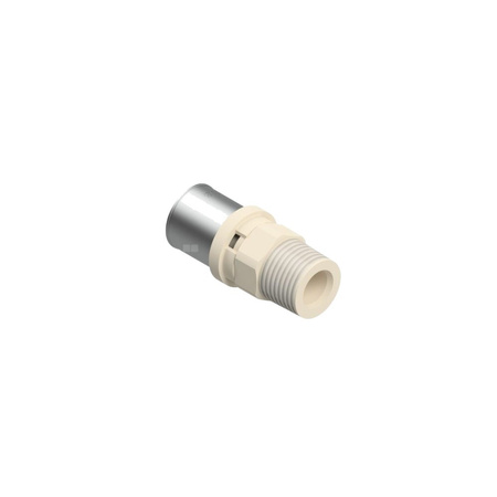 Złączka prosta zaprasowywana QIK, PPSU, 1/2'' x 16 mm (GZ x złącze zaprasowywane)