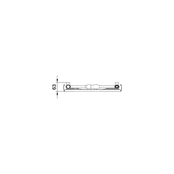 Kermi®Verteo®Plan Typ10 BH2200x63x300mm QN676,biały, 10 bar, bez osłony