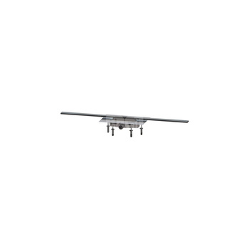Linearis Infinity 60 z Mechanicznym syfonem Megastop Szczotkowana powierzchnia - czarna, 1100 mm