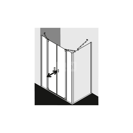 Kermi Drzwi wah. Raya PTF 1400x 1850 1358-1418 SIMG SR Opaco Clean