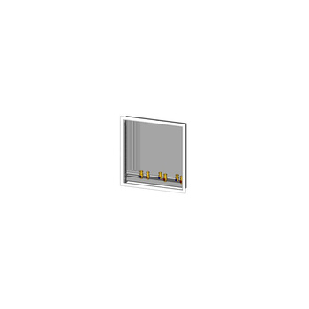 HIU MODULAR METALOWY SZABLON MONTAŻOWY STACJI W WERSJI KOMPAKT (TYLKO WYSOKA STREFA) + 7 KPL. ZAWORÓW DLA GE556-SM (402x132x102) ¾”