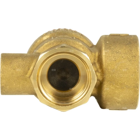 Zawór przelewowy AFRISO MS z wyjściem na manometr mosiądz 2,5 bar GW 1/2'' x 3/4''