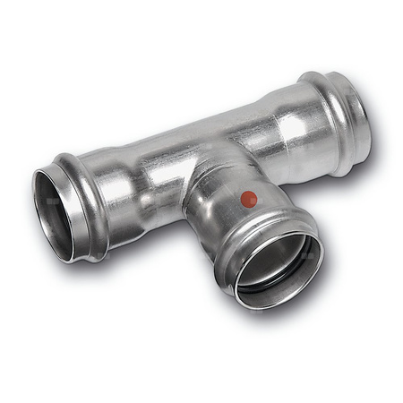 Trójnik SANHA NiroTherm Press stal nierdzewna 108 mm x 28 mm x 108 mm (zw x zw x zw)